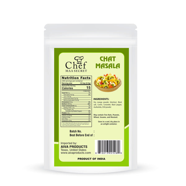 Ingredients Of Chat Masala Making Chef CHAT MASALA – Aiva Products