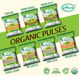 Organic Moong Dal (Green Mung Bean Split) - Usda Certified, Organic Pulses & Beans, Aiva Products, Aiva Products