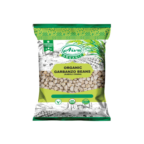 Organic Garbanzo Beans (Kabuli Chana) - Usda Certified, Organic Pulses & Beans, Aiva Products, Aiva Products