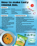 Organic Chana Dal (Chick Peas Split)- Usda Certified, Organic Pulses & Beans, Aiva Products, Aiva Products
