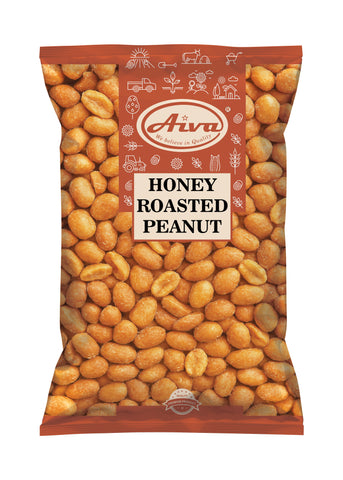 Aiva Honey Roasted Peanuts – Sweet Crunchy Snack, Plant-Based Protein, Perfect Party Peanuts