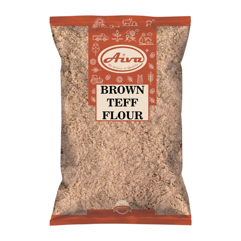Aiva Brown Teff Flour – Whole Grain Ancient Baking Flour for Bread, Pancakes, Wraps, Muffins & More