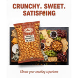 Aiva Honey Roasted Peanuts – Sweet Crunchy Snack, Plant-Based Protein, Perfect Party Peanuts