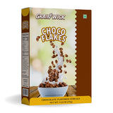 Aiva Choco Flakes Cereal Box – Crunchy Chocolate Coated Breakfast Flakes for Kids and Family Snacking