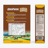 Aiva Choco Flakes Cereal Box – Crunchy Chocolate Coated Breakfast Flakes for Kids and Family Snacking