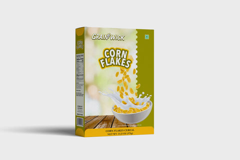 Aiva Corn Flakes Cereal Box – Classic Crunchy Golden Breakfast Flakes | Breakfast Cereal | Wheats Breakfast Cereal