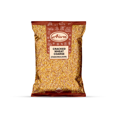 Aiva Cracked Wheat Coarse | Coarse Bulgur Wheat | Dalia Grain | Broken Wheat | Indian Cooking Ingredient | Pilaf Base