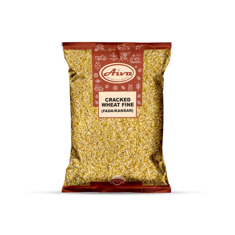 Aiva Cracked Wheat Fine | Fine Bulgur Wheat | Dalia Grain | Broken Wheat | Indian Cooking Ingredient | Hot Cereal Base