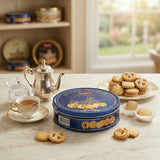 Assorted Butter Cookies Tin, Holiday Cookie, Gift Tin, Traditional Danish Fiesta Holiday Cookie Gift Basket