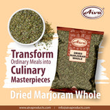 Aiva Dried Marjoram Whole / Marjoram Herb / Culinary Marjoram Leaves