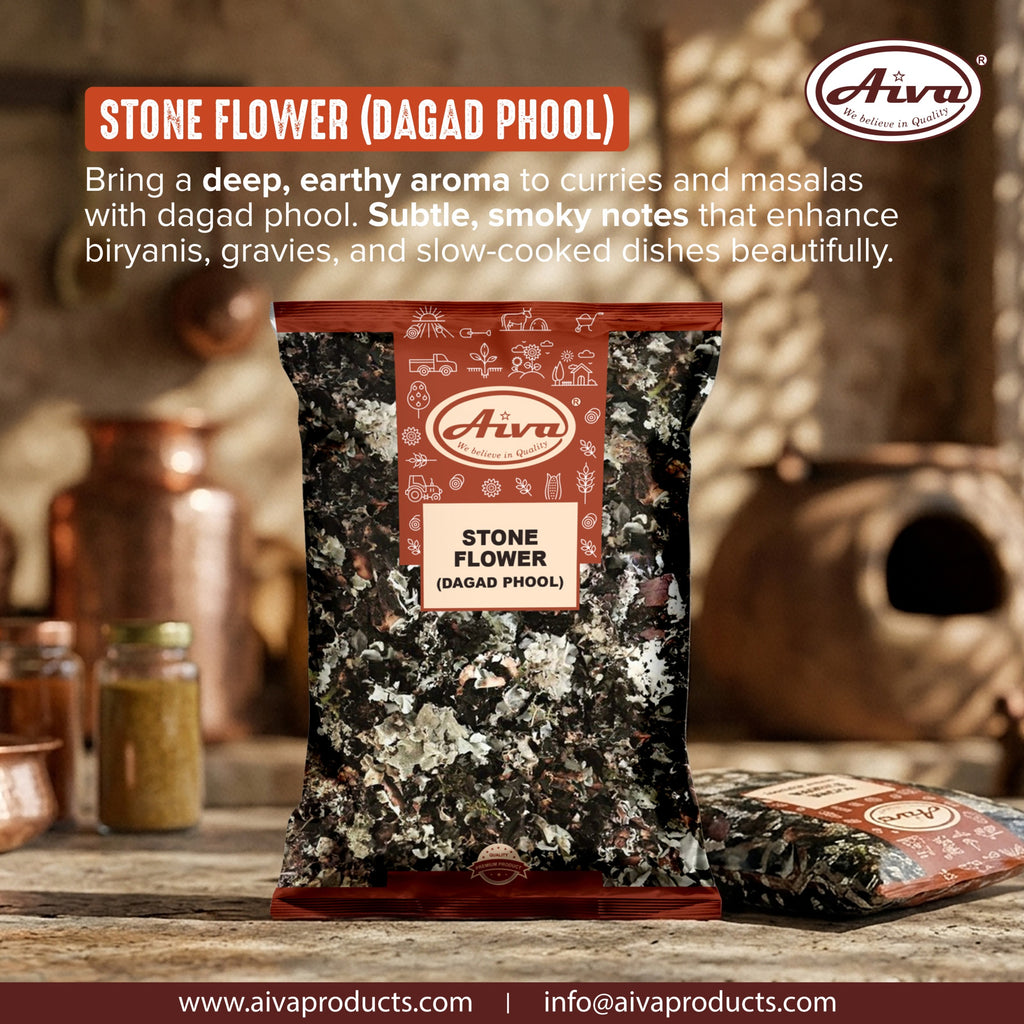 stone flower seeds Aiva Dagad Phool | Stone Flower Spice | Kalpasi Masala | Black Lichen | Indian Cooking Ingredient