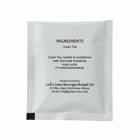 Kericho Pure Green Tea bags  Individually Wrapped Bags, 1000 tea bags for Food Service
