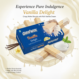 Aiva Vanilla Wafer – Crispy Layered Wafers | Smooth Vanilla Cream Filling | Snacking and Desserts | Variety Pack