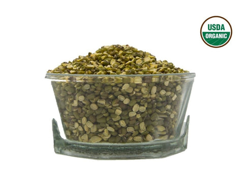 Organic Moong Split With Husk (Green Mung Bean Split) - Usda Certified, Organic Pulses & Beans, Aiva Products, Aiva Products