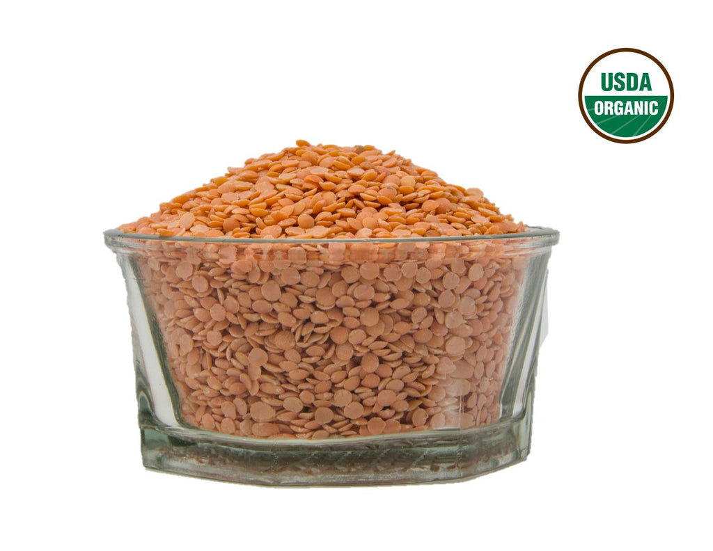 Organic Masoor Dal (Lentil Split) - Usda Certified, Organic Pulses & Beans, Aiva Products, Aiva Products